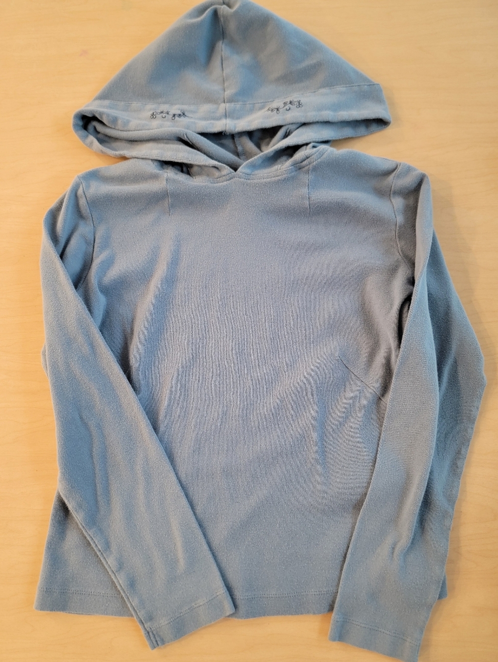 Royal Robbins Blue Hooded 100% Cotton Sweatshirt Small Outdoor Travel Clothing